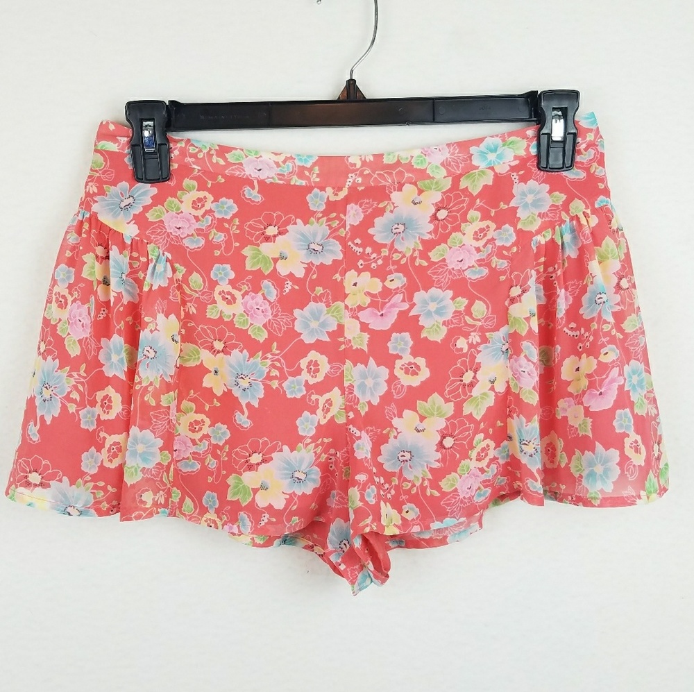 Free People Floral Boho Mini Shorts 4